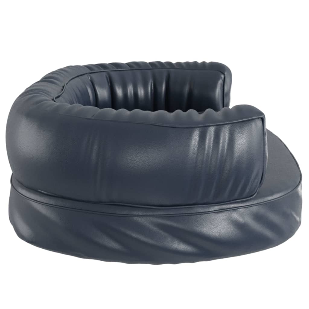Hondenmand Ergonomisch Schuim Kunstleer 60 x 42 cm Donkerblauw
