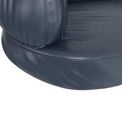 Hondenmand Ergonomisch Schuim Kunstleer 60 x 42 cm Donkerblauw