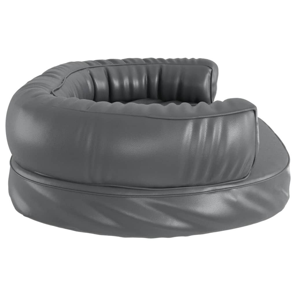 Hondenmand Met Ergonomisch Schuim Kunstleer 88 x 65 cm Grijs