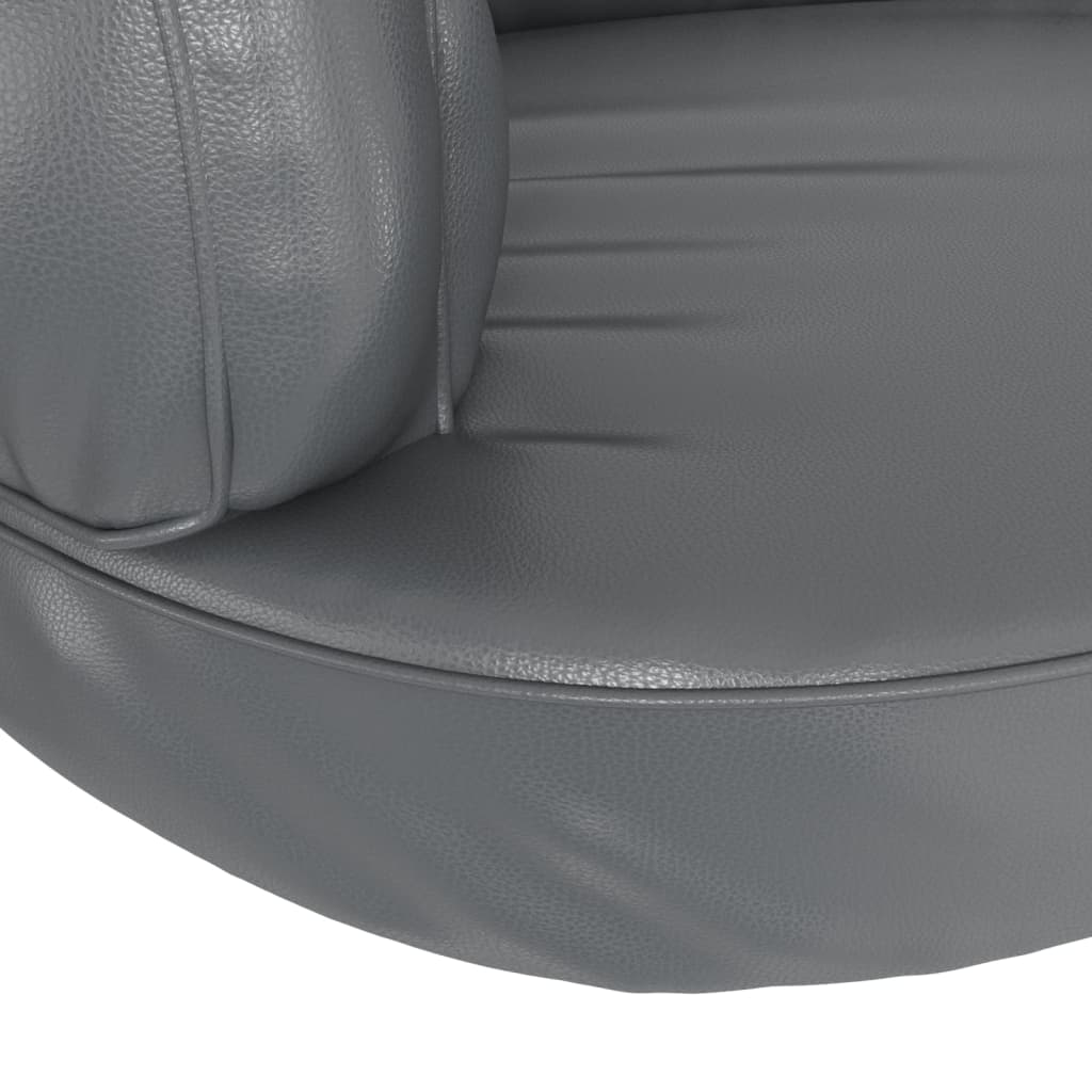 Hondenmand Met Ergonomisch Schuim Kunstleer 88 x 65 cm Grijs