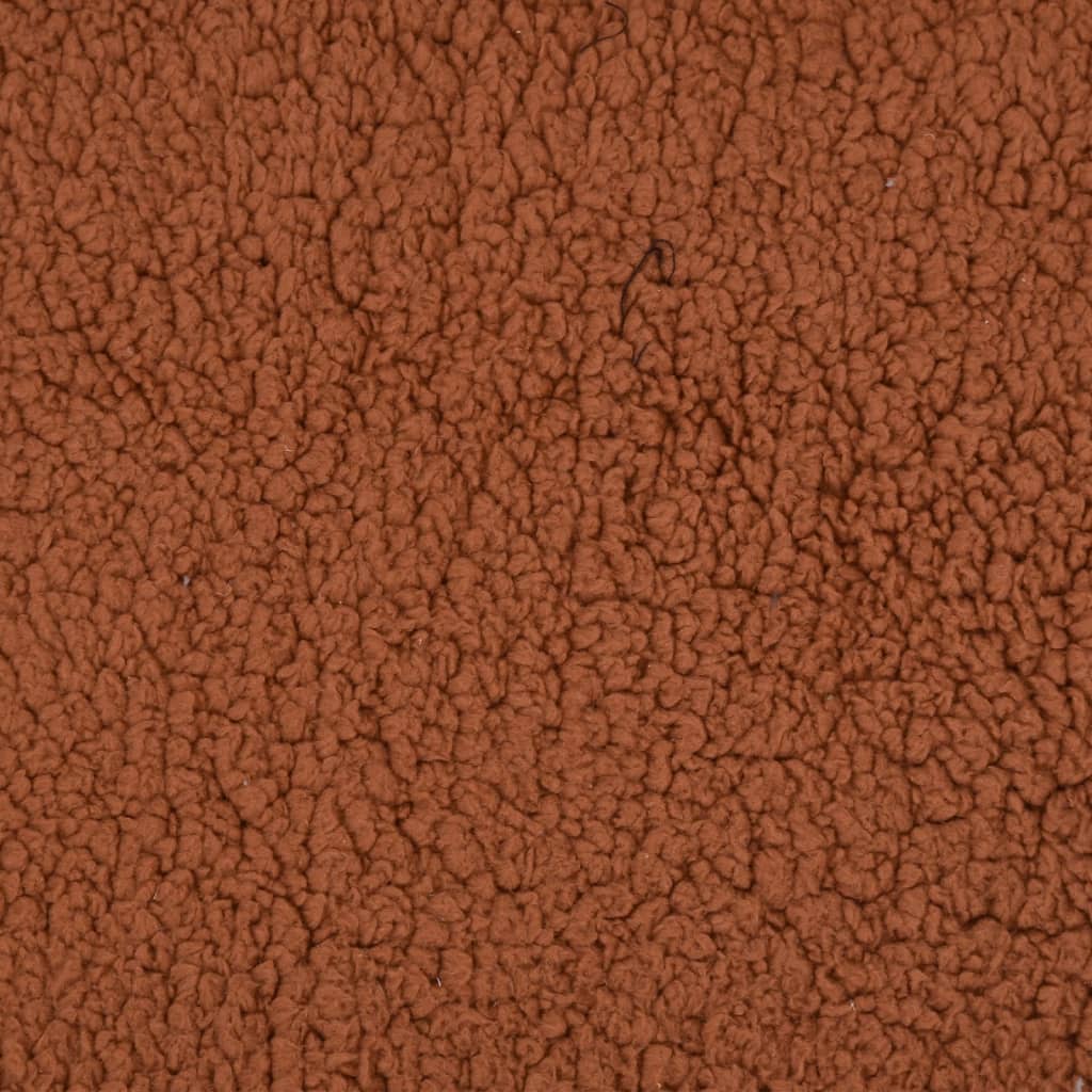 Hondenbed Ergonomisch Linnen-Look Fleece Bruin