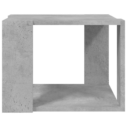 Salontafel 40x40x30 cm bewerkt hout betongrijs