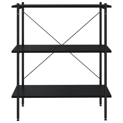 Opbergrek 3-laags 80x40x92 cm zwart
