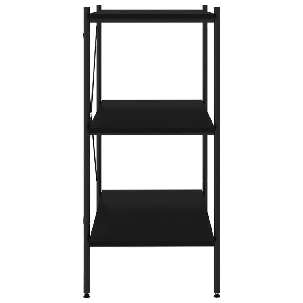 Opbergrek 3-laags 80x40x92 cm zwart