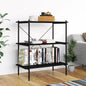 Opbergrek 3-laags 80x40x92 cm zwart