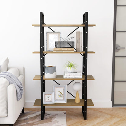 Boekenkast met 4 schappen 80x30x140 cm massief grenenhout