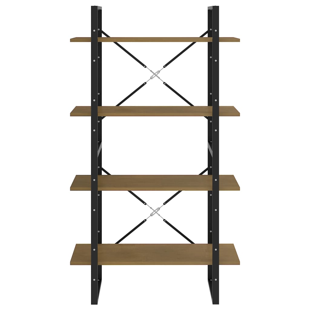 Boekenkast met 4 schappen 80x30x140 cm massief grenenhout