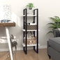 Boekenkast met 3 schappen 40x30x105 cm bewerkt hout wit