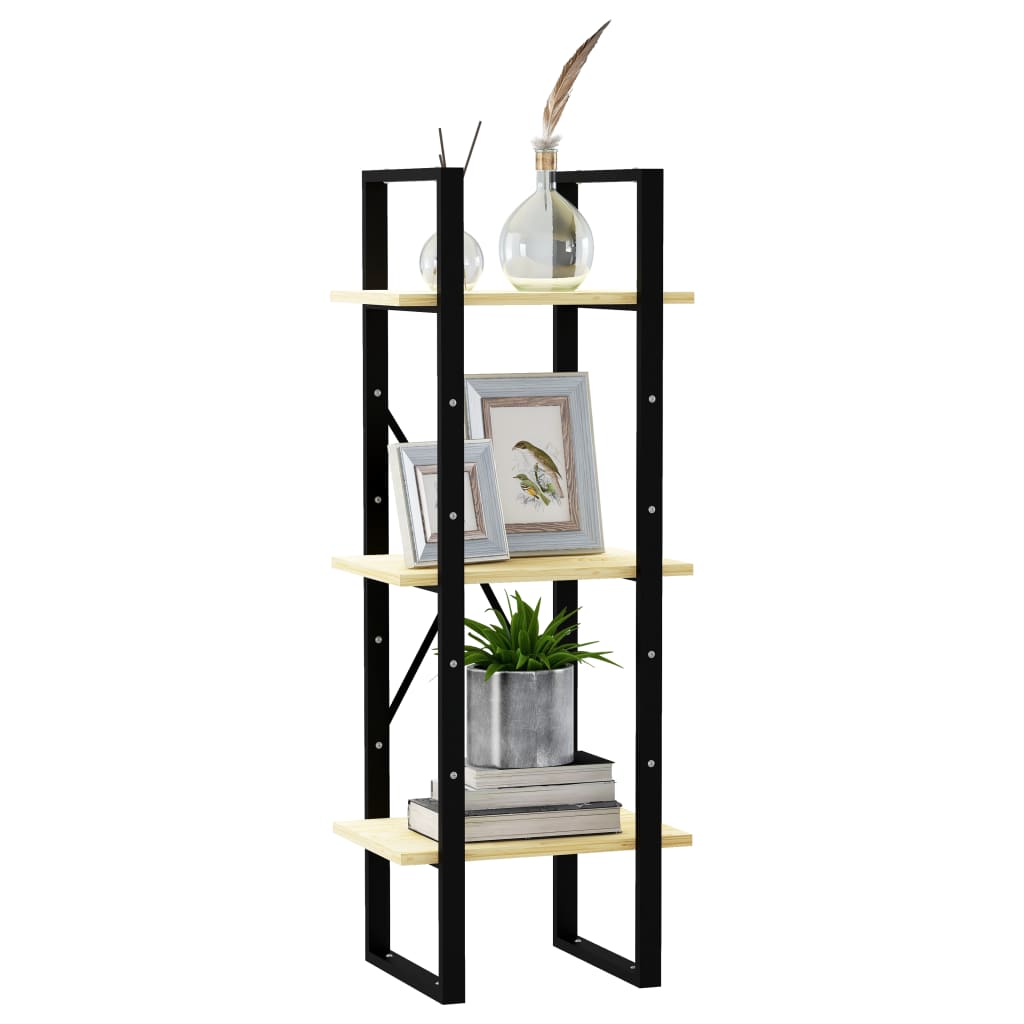Boekenkast met 3 schappen 40x30x105 cm massief grenenhout