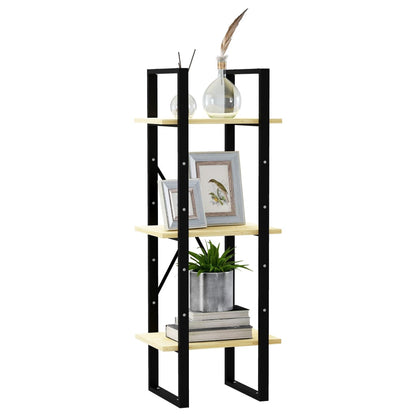 Boekenkast met 3 schappen 40x30x105 cm massief grenenhout
