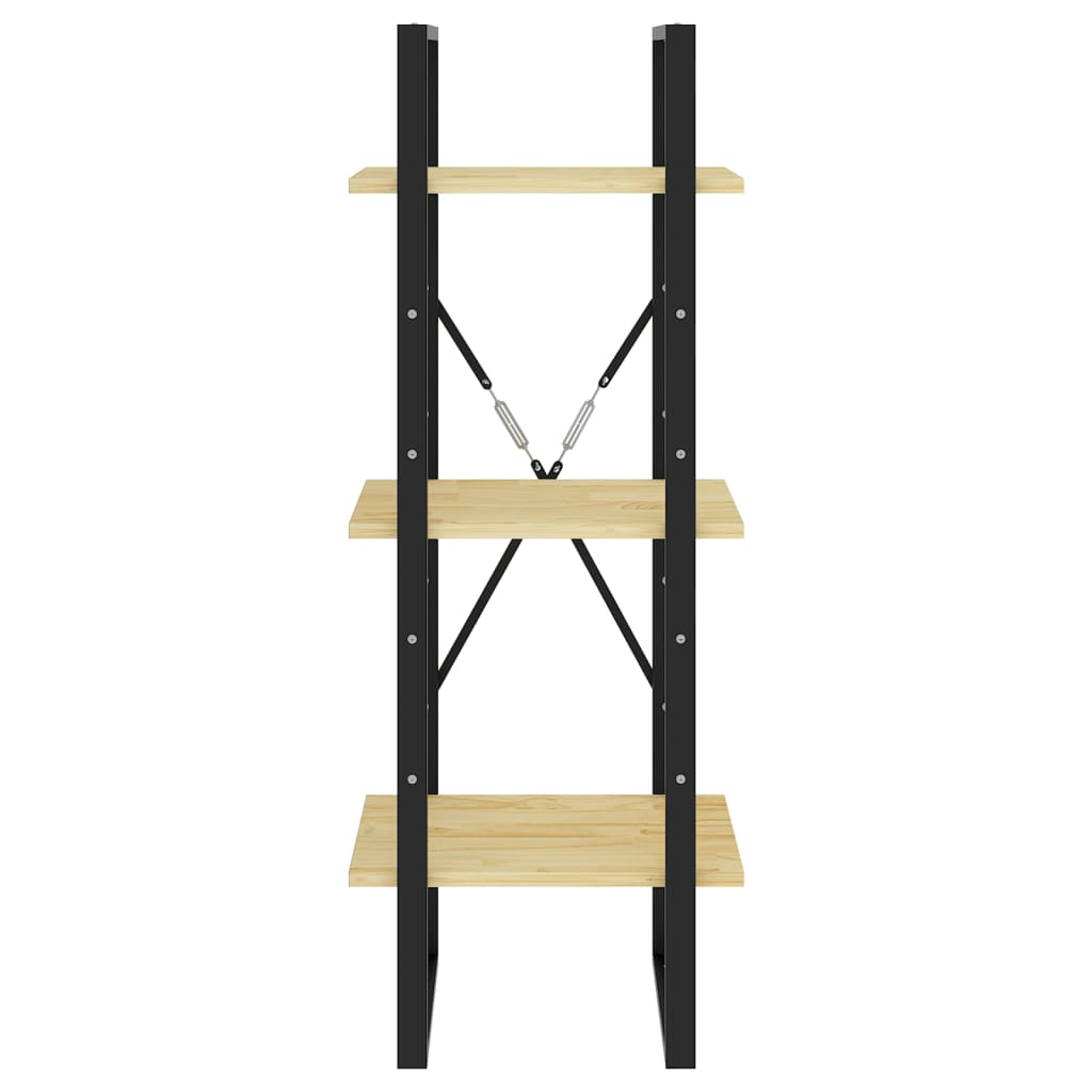 Boekenkast met 3 schappen 40x30x105 cm massief grenenhout