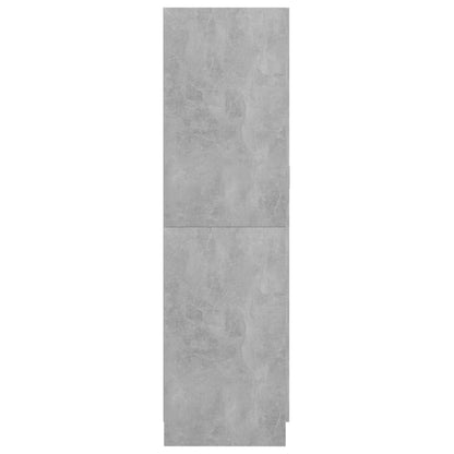 Kledingkast 82,5x51,5x180 cm bewerkt hout betongrijs