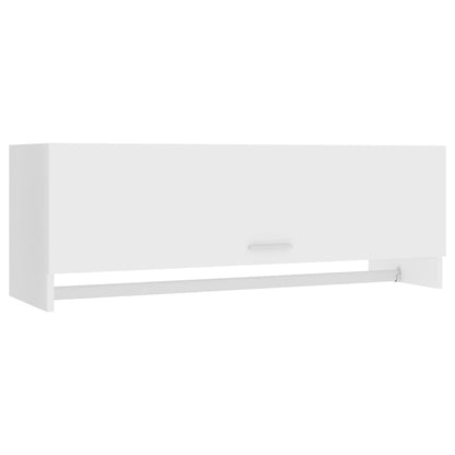 Kledingkast 100x32,5x35 cm bewerkt hout wit