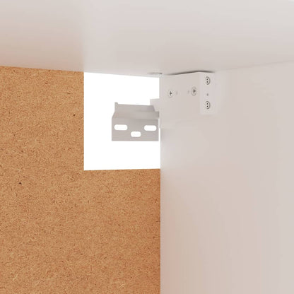 Kledingkast 100x32,5x35 cm bewerkt hout wit