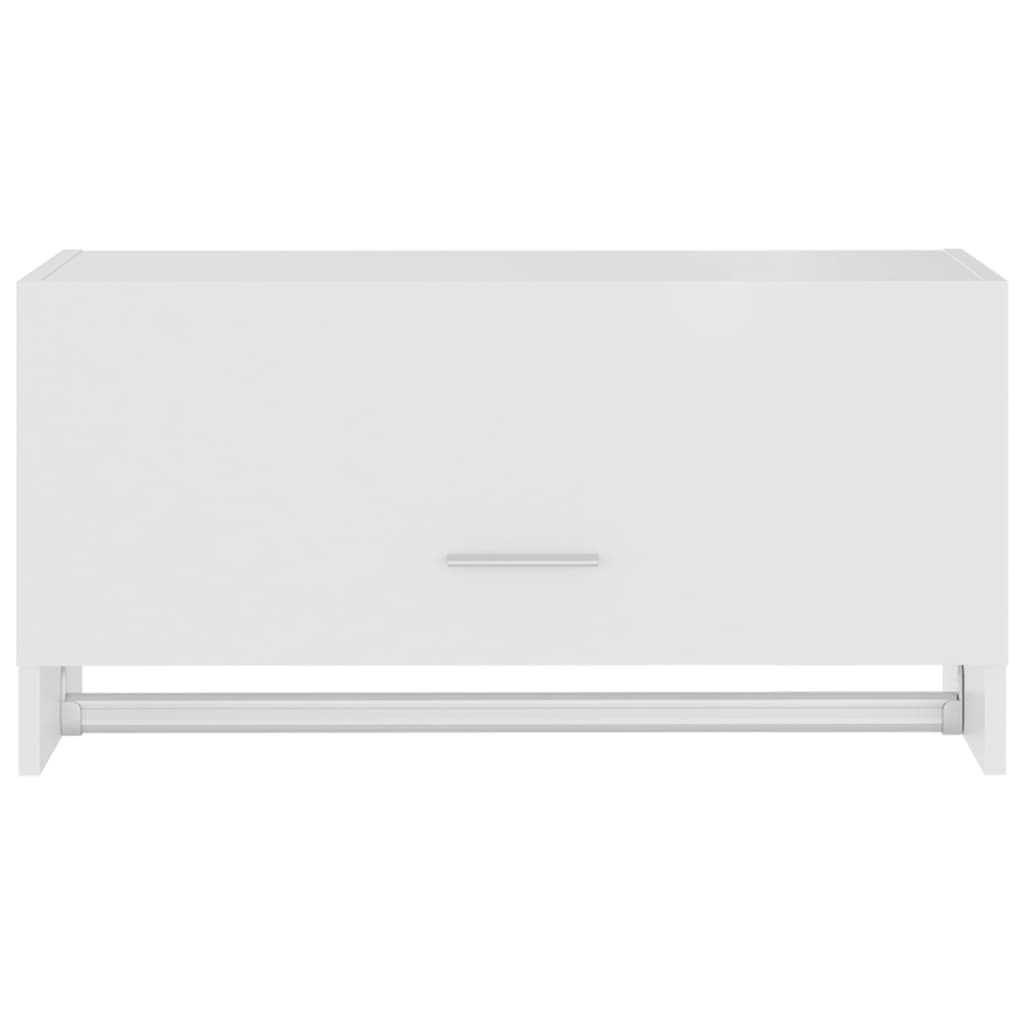 Kledingkast 70x32,5x35 cm bewerkt hout wit