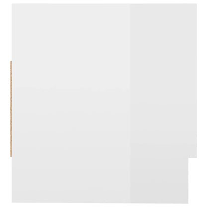 Kledingkast 70x32,5x35 cm bewerkt hout hoogglans wit