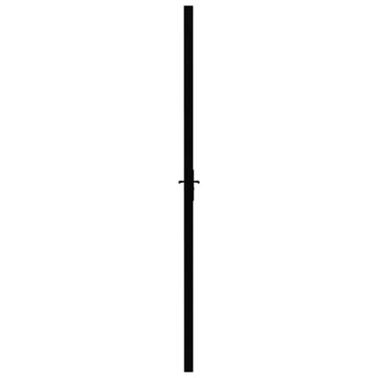 Binnendeur 83x201,5 cm ESG-glas en aluminium zwart