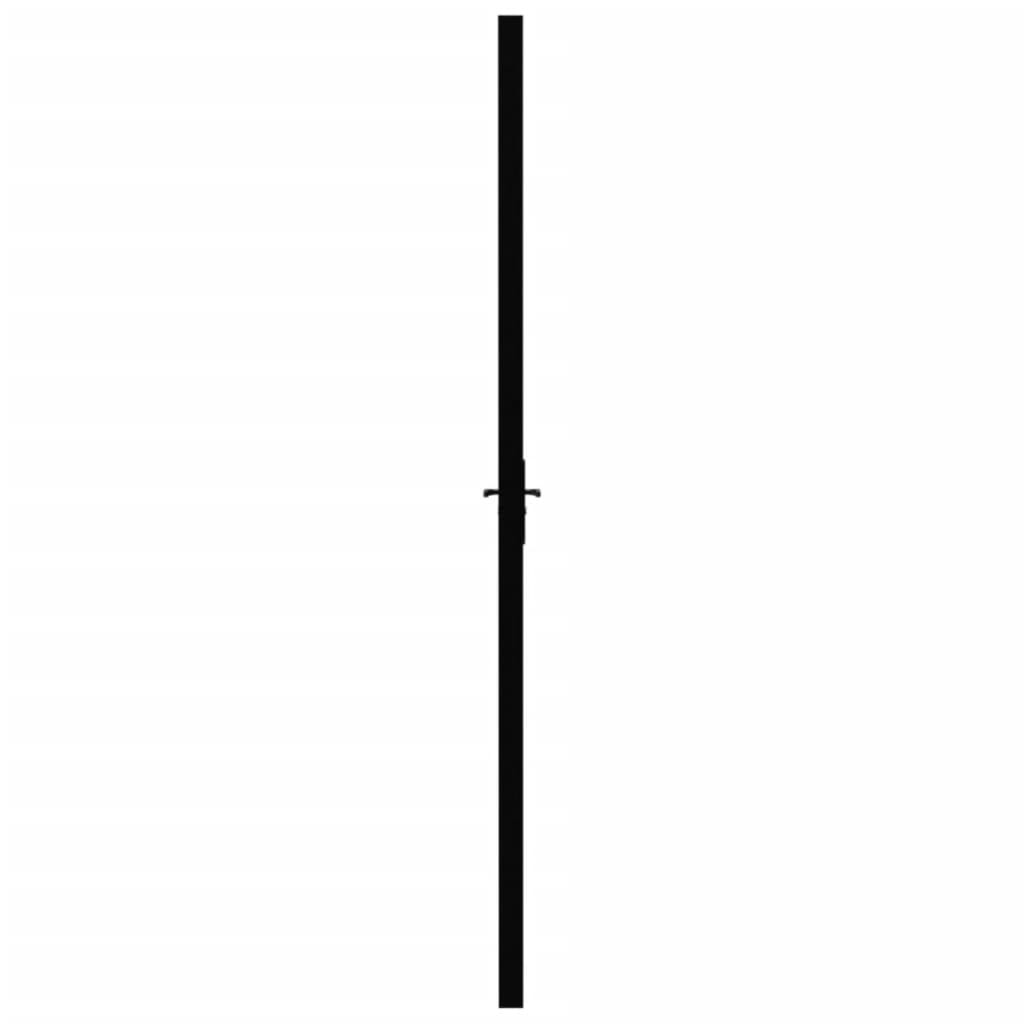 Binnendeur 102,5x201,5 cm ESG-glas en aluminium zwart