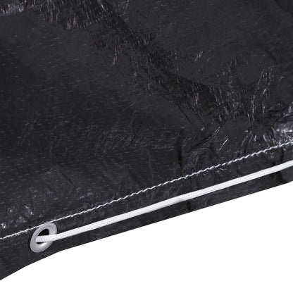 Schommelbankhoezen 2 st met 6 oogjes 185x117x170 cm