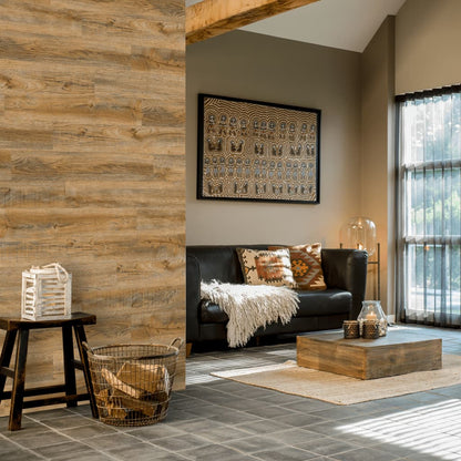 Wallart Planken Gl-Wa30 Hout-Look Eikenhout Vintagebruin