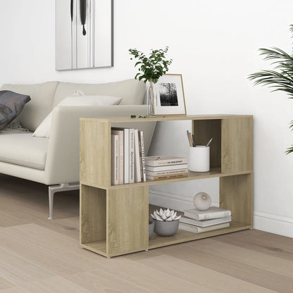 Boekenkast 100x24x63 cm bewerkt hout sonoma eikenkleurig