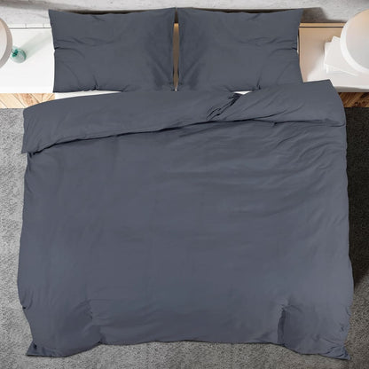 Dekbedovertrekset lichtgewicht 155x220 cm microvezel antraciet