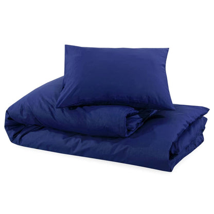 Dekbedovertrekset 135x200 cm microvezel marineblauw