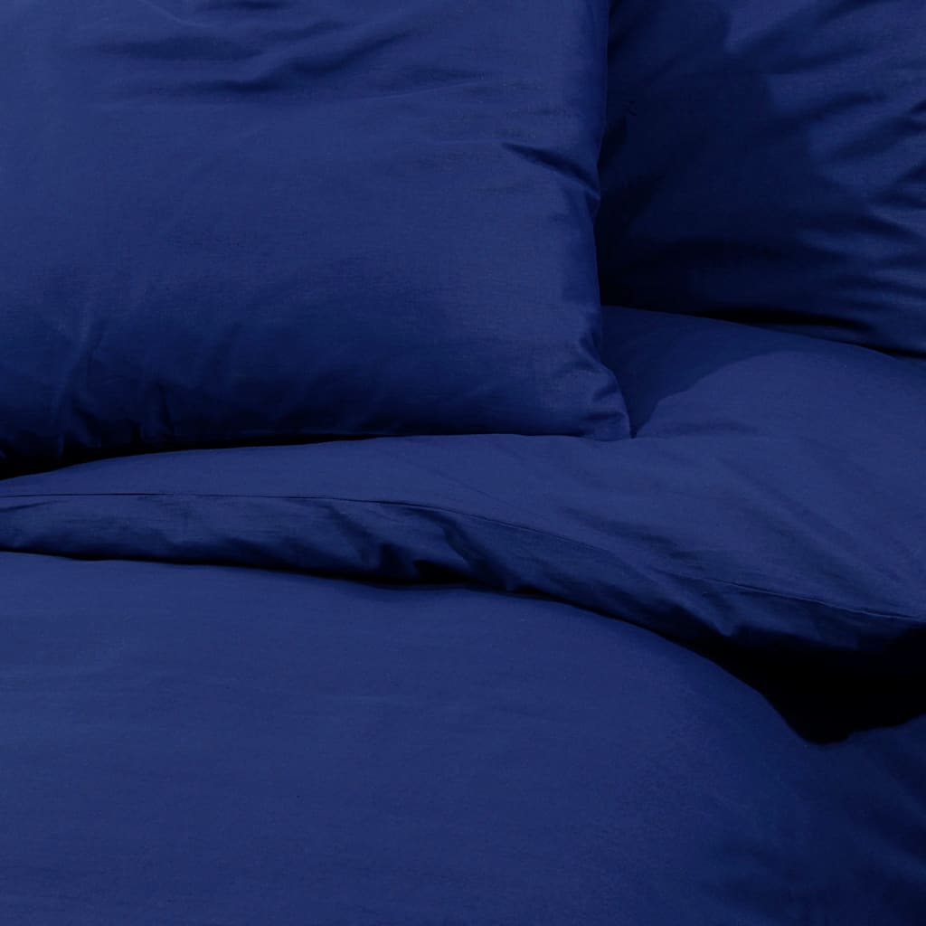 Dekbedovertrekset 135x200 cm microvezel marineblauw