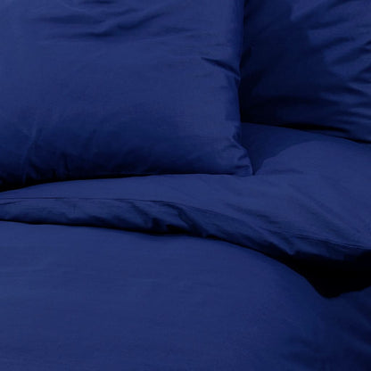 Dekbedovertrekset 135x200 cm microvezel marineblauw