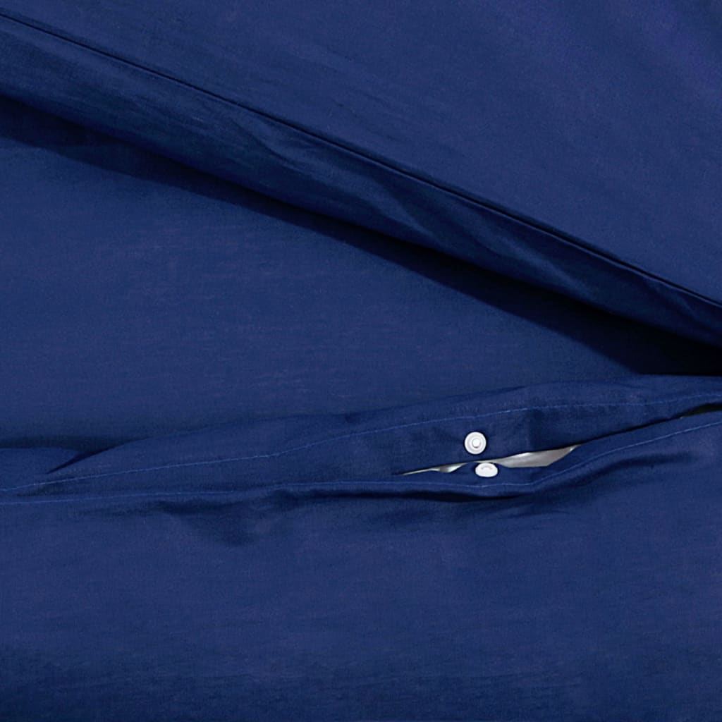Dekbedovertrekset 135x200 cm microvezel marineblauw