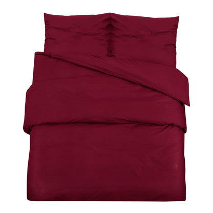 Dekbedovertrekset lichtgewicht 140x200 cm microvezel bordeaux