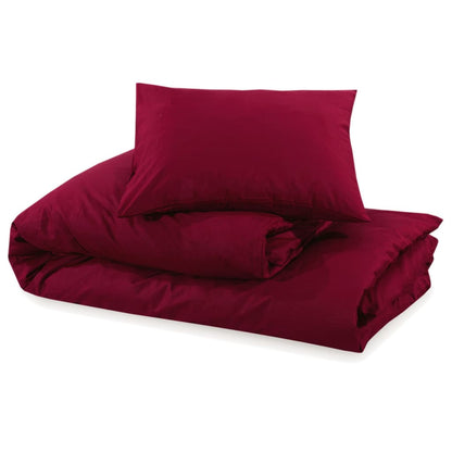 Dekbedovertrekset lichtgewicht 135x200 cm microvezel bordeaux