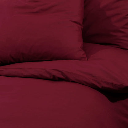 Dekbedovertrekset lichtgewicht 135x200 cm microvezel bordeaux