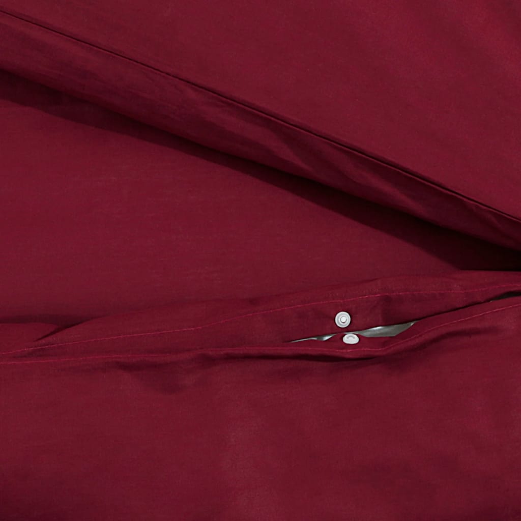 Dekbedovertrekset lichtgewicht 135x200 cm microvezel bordeaux