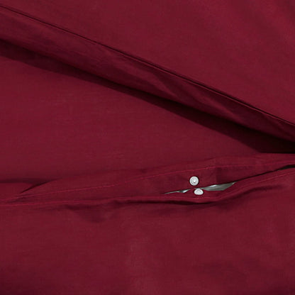 Dekbedovertrekset lichtgewicht 135x200 cm microvezel bordeaux
