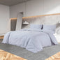 Dekbedovertrekset 155x220 cm katoen grijs