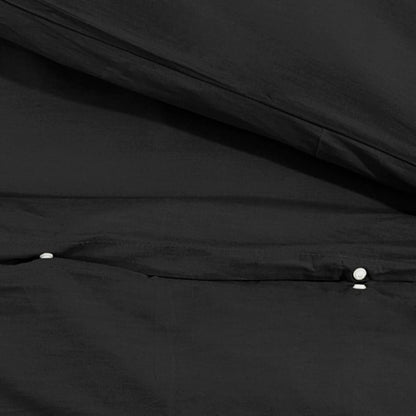 Dekbedovertrekset 260x240 cm katoen zwart