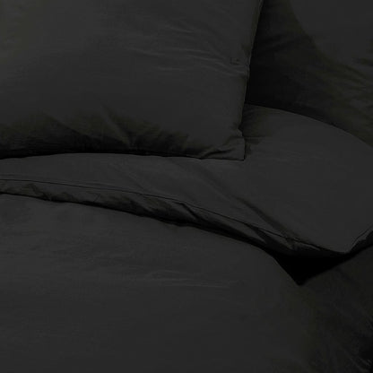 Dekbedovertrekset 260x220 cm katoen zwart