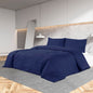 Dekbedovertrekset 140x200 cm katoen marineblauw