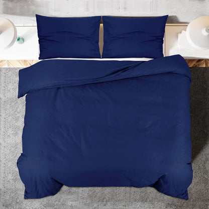 Dekbedovertrekset 260x220 cm katoen marineblauw