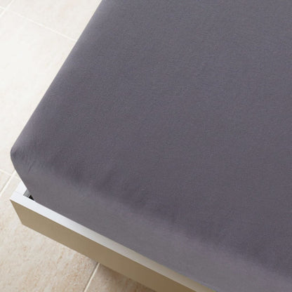 Hoeslakens 2 st jersey 180x200 cm katoen antracietkleurig
