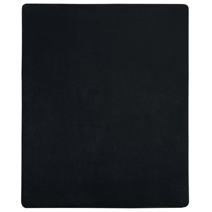 Hoeslakens 2 st jersey 180x200 cm katoen zwart