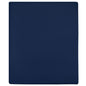 Hoeslakens 2 st jersey 90x200 cm katoen marineblauw