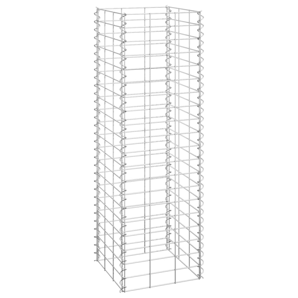 Schanskorf Plantenbakken 3 St Verhoogd 30X30X100 Cm Ijzer 30 x 30 x 100 cm (3 pcs)