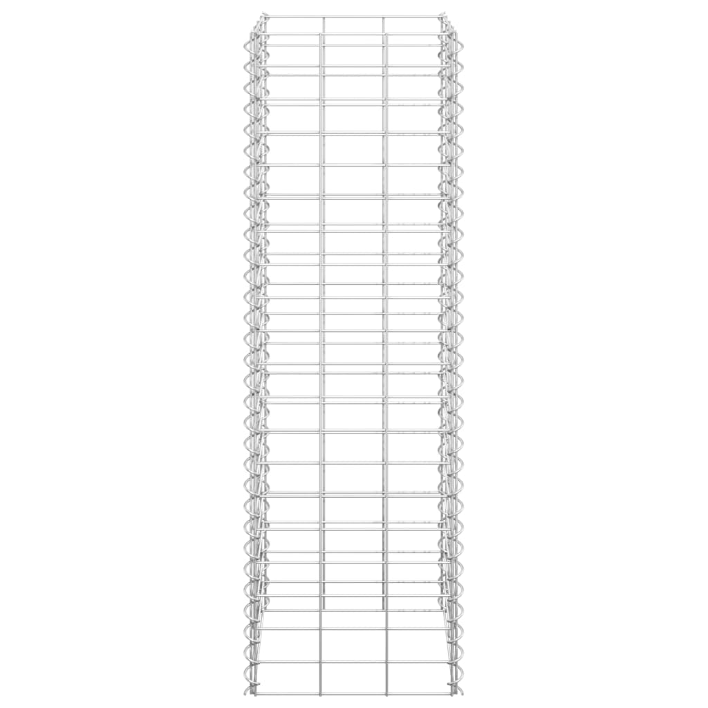 Schanskorf Plantenbakken 3 St Verhoogd 30X30X100 Cm Ijzer 30 x 30 x 100 cm (3 pcs)