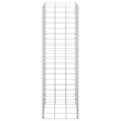 Schanskorf Plantenbakken 3 St Verhoogd 30X30X100 Cm Ijzer 30 x 30 x 100 cm (3 pcs)