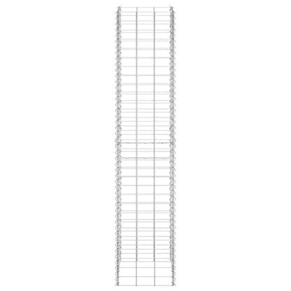 Schanskorf Plantenbakken 3 St Verhoogd 30X30X150 Cm Ijzer 30 x 30 x 150 cm (3 pcs)