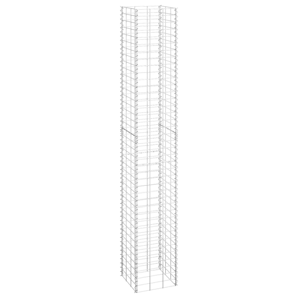 Schanskorf Plantenbakken 3 St Verhoogd 30X30X200 Cm Ijzer 30 x 30 x 200 cm (3 pcs)