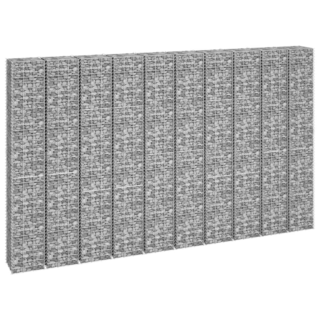 Schanskorf Plantenbakken 4 St 30X30X50/100/150/200 Cm Ijzer 30 x 30 x 50/100/150/200 cm (4 pcs)
