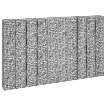 Schanskorf Plantenbakken 4 St 30X30X50/100/150/200 Cm Ijzer 30 x 30 x 50/100/150/200 cm (4 pcs)